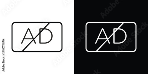 No audio description icon Design Template vector set for graphic work