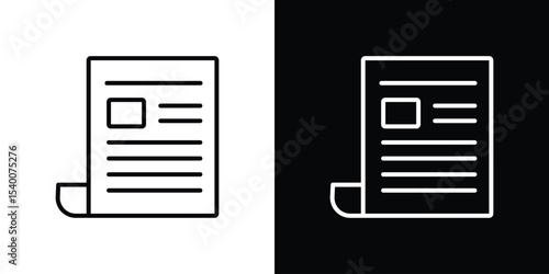 News icon Design Template vector set for graphic work