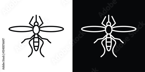Mosquito icon Design Template vector set for graphic work