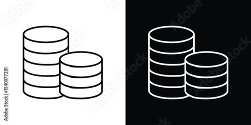 Money coin icon Design Template vector set for graphic work