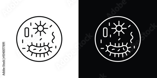 Microorganism icon Design Template vector set for graphic work