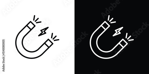 Magnet icon Design Template vector set for graphic work