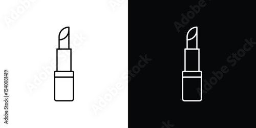 Lipstick icon for social media, app, and web design. Vector illustration.