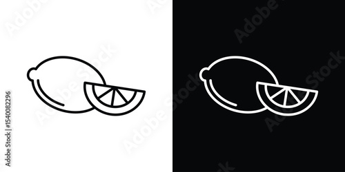 Lemon icon Design Template vector set for graphic work