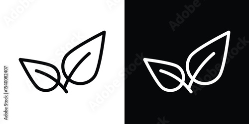 Leafs icon Design Template vector set for graphic work