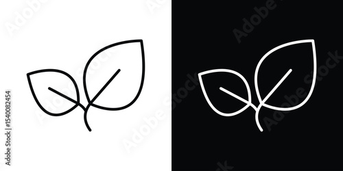 Leafs icon Design Template vector set for graphic work