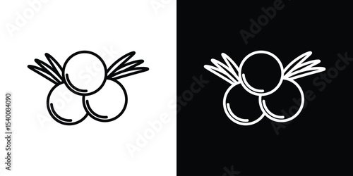 Juniper icon Design Template vector set for graphic work