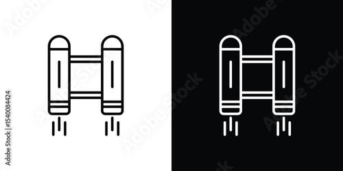 Jetpack icon Design Template vector set for graphic work