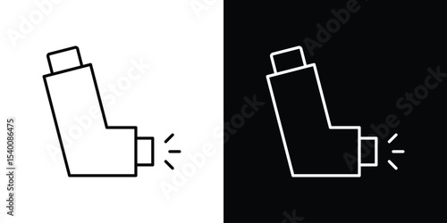 Inhaler icon Design Template vector set for graphic work