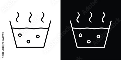Hot Water icon Design Template vector set for graphic work