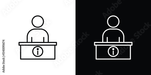 Help desk information icon Design Template vector set for graphic work