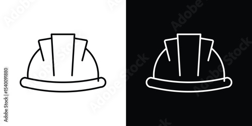 Hard hat icon Design Template vector set for graphic work