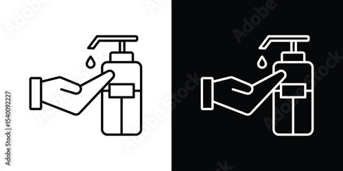 Hand wash icon Design Template vector set for graphic work