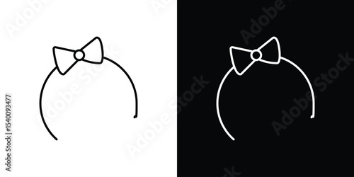 Hair tie icon Design Template vector set for graphic work