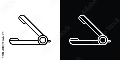Hair straightener icon Design Template vector set for graphic work