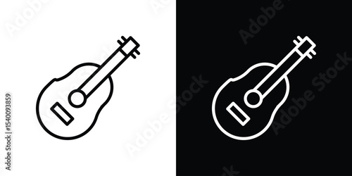 Guitar icon Design Template vector set for graphic work