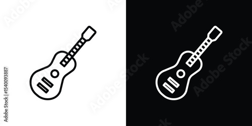 Guitar icon Design Template vector set for graphic work