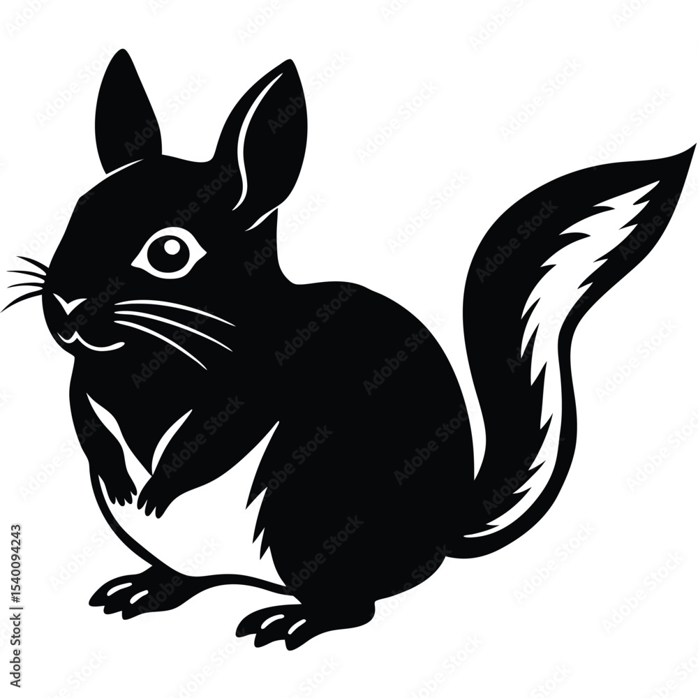 Obraz premium pika vector sihouette animal