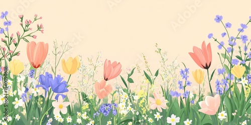 Pastel floral border (1)