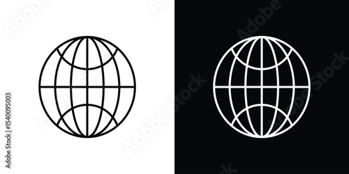 Globe icon Design Template vector set for graphic work