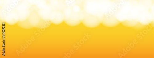 Oktoberfest banner with beer foam and empty space for inscription. Horizontal Beer background.