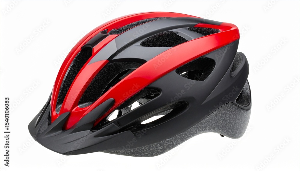 red bicycle helmet isolated on white red bicycle helmet isolated on white