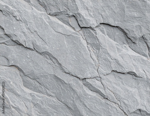 Gray Slate Rock Surface with Natural Textures