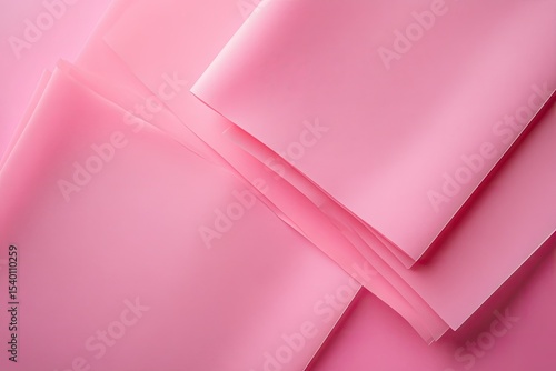 High Detail Visual of Pink Set of Decorated Paper Sheets