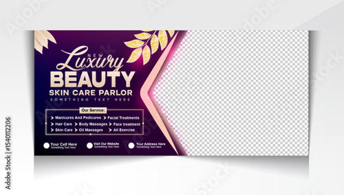 Beauty Parlor Banner Design template