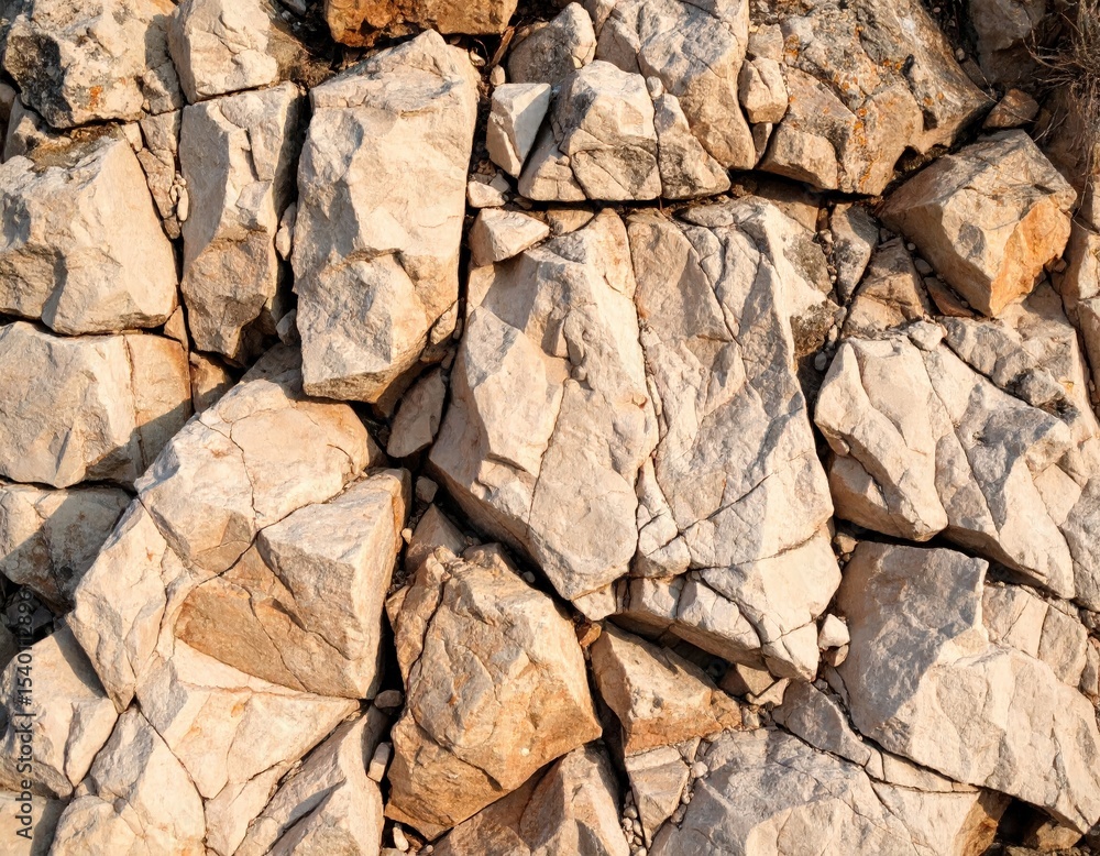 Fototapeta premium Rough Natural Stone Wall for Landscaping and Decor