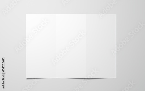 white brochure blank template for mockup and presentation illustration