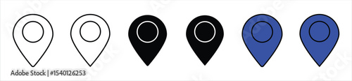 Free Download Location Pin Icon Set – Map Marker Symbols in Line, Solid, and Color Styles - GFXLoad