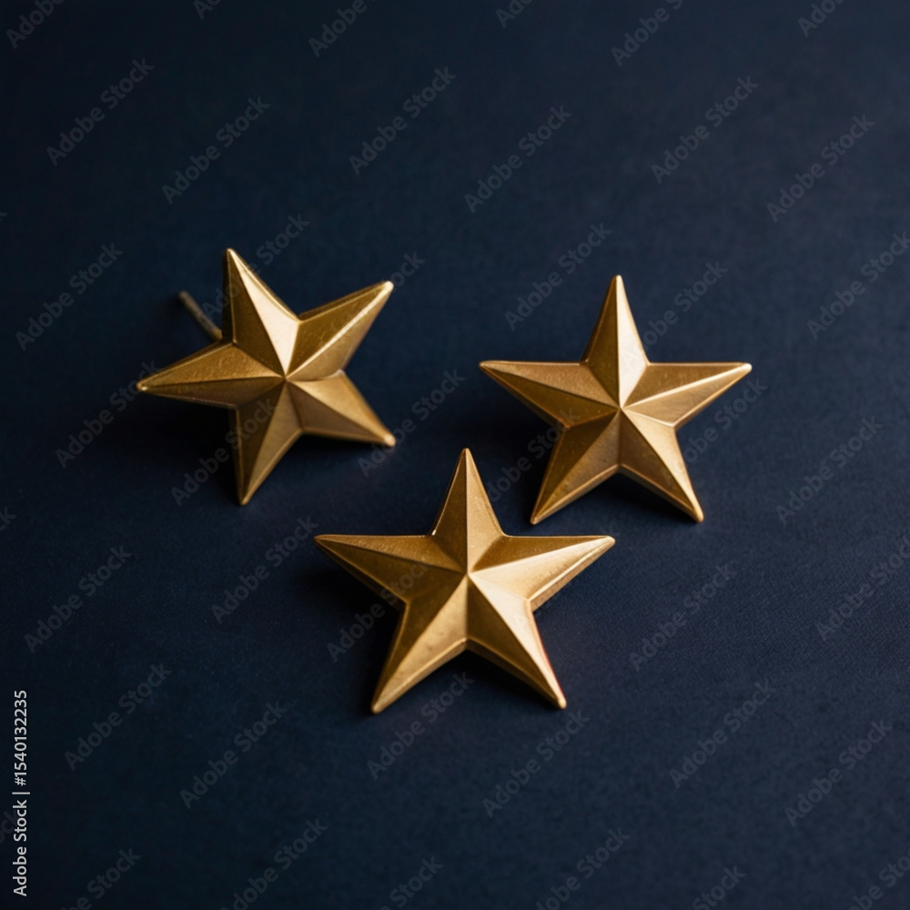 Obraz premium gold star on blue