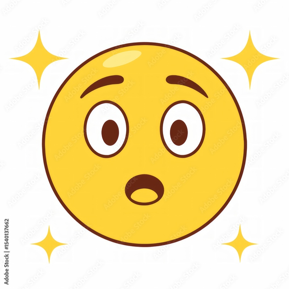 Fototapeta premium WhatsApp Yellow Face with Hearts Floating Above in a Playful Design