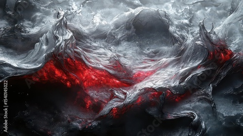 Molten Metal Abstract Art