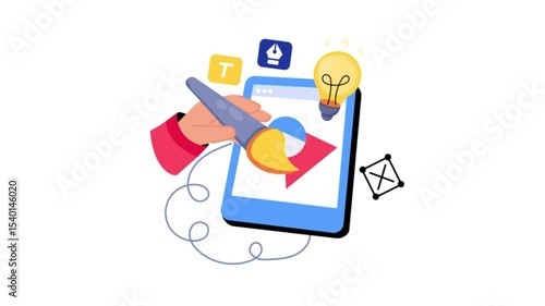 Wallpaper Mural Doing Digital Art 2D Flat Animations. Torontodigital.ca