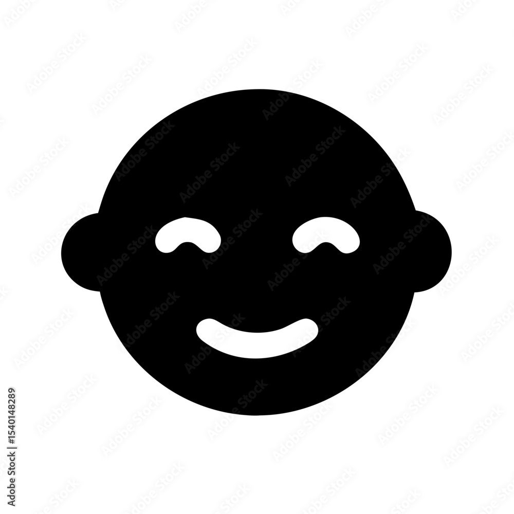 Fototapeta premium Baby face icon vector illustration
