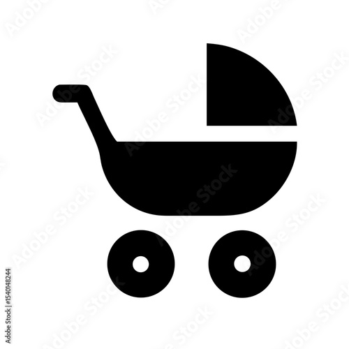 Baby carriage icon vector illustration