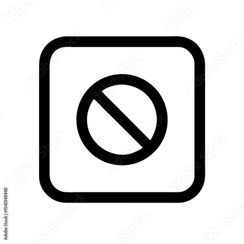 Free Download Block warning icon vector illustration - GFXLoad