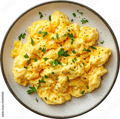 plate of scrambled egg