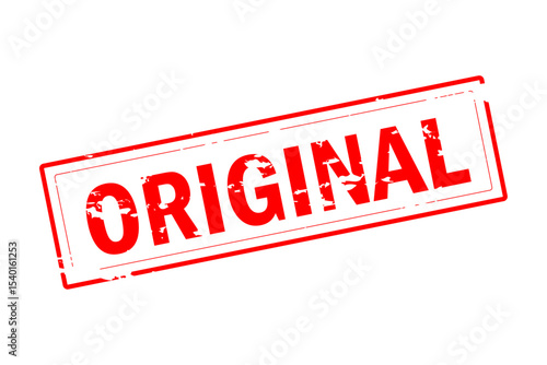 ORIGINAL - Red Rubber Stamp with text ORIGINAL
