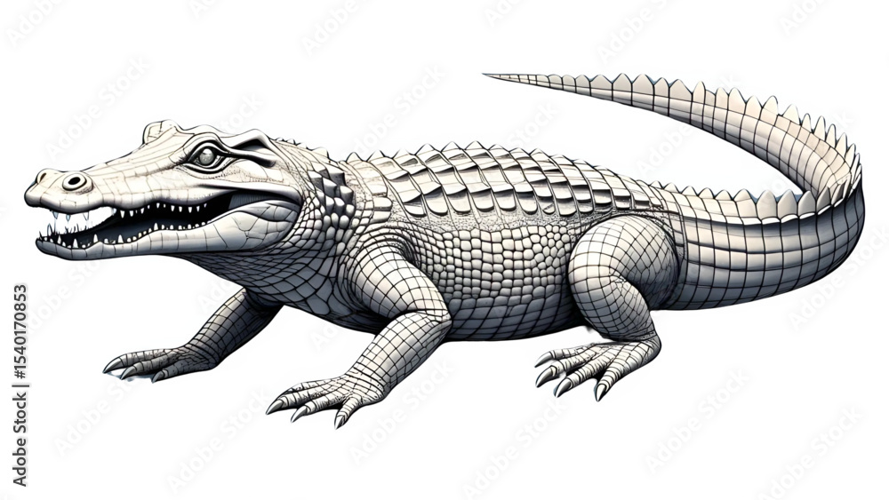 Fototapeta premium crocodile vector illustration
