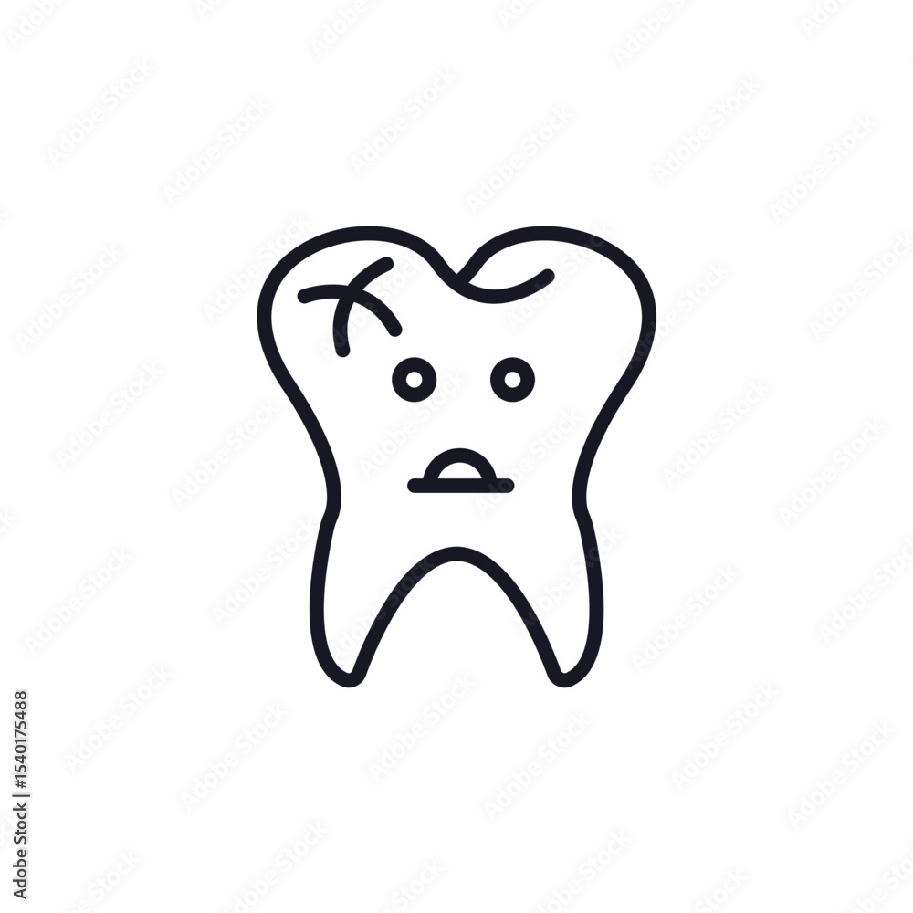 bad tooth icon collection .design style with background
bad tooth icon collection .design style with background