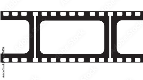 Classic Film Reel  A Vector Illustration of Vintage Movie Film Strip
