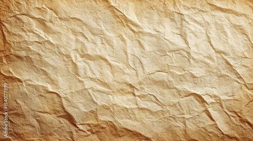 Wallpaper Mural Close up of a heavily wrinkled and textured tan paper surface with varying shades and light patterns on transparent background Torontodigital.ca