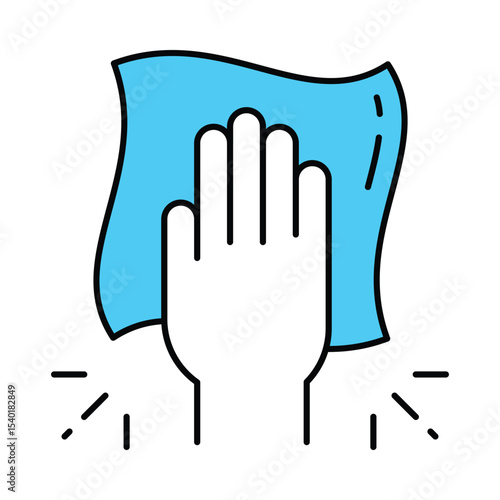 Cleaning Vector Filled outline illustration style icon. EPS 10 file 