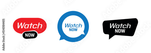 watch now text information sign	