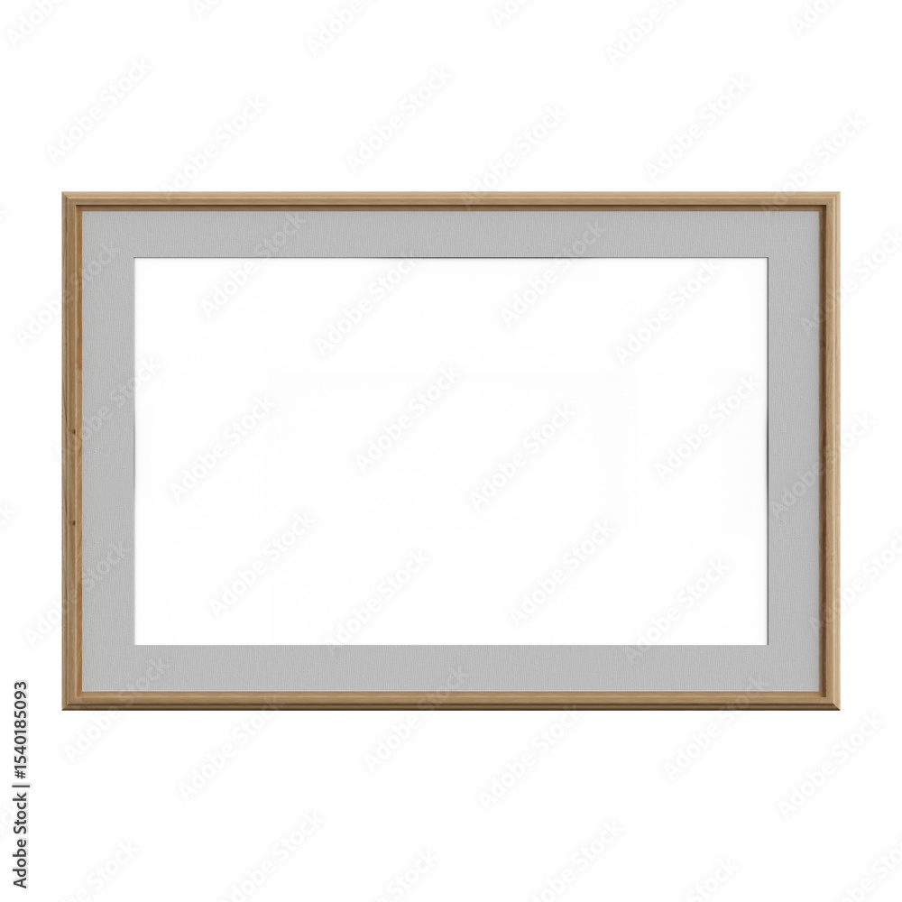 Horizontal blank photo frame isolated Horizontal blank photo frame isolated