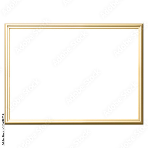 gold frame isolated on white