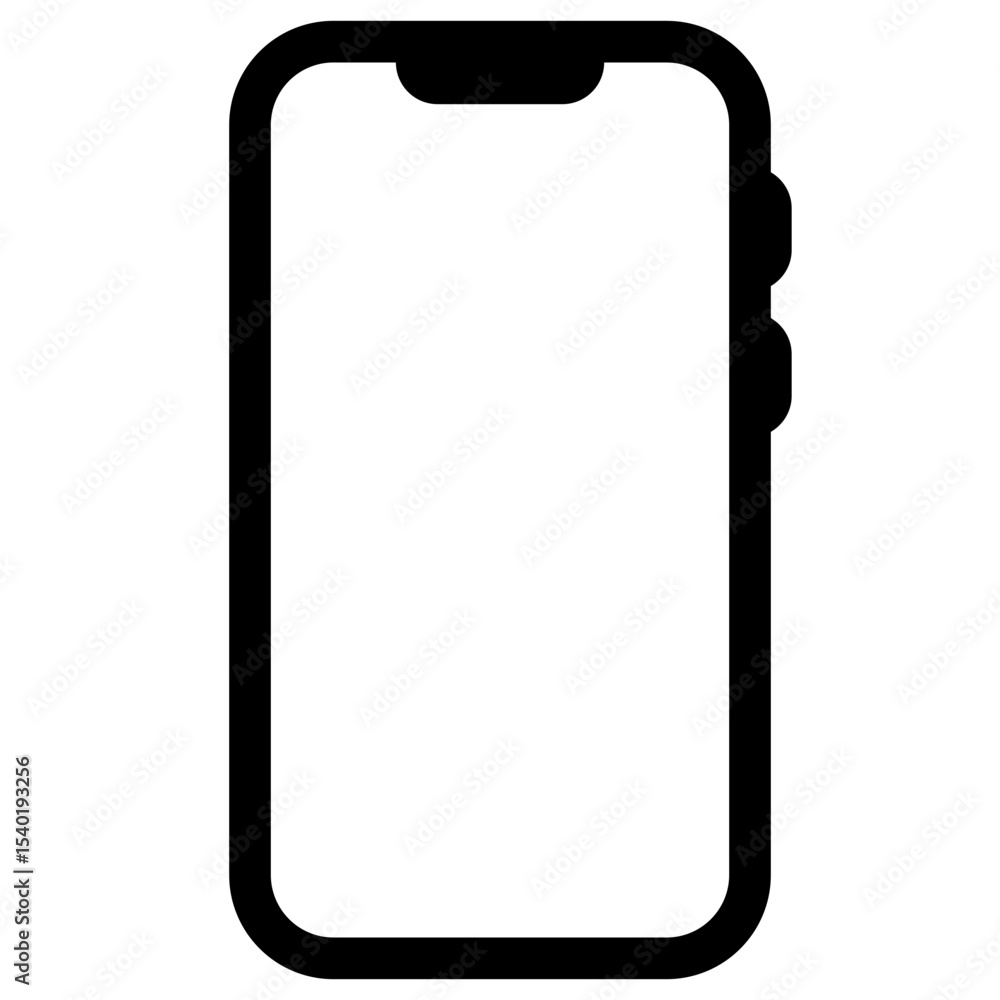 Modern Smartphone with Touchscreen Modern Smartphone with Touchscreen